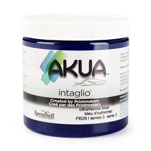 Akua Intaglio Printing Ink Ultramarine Blue - Image 6