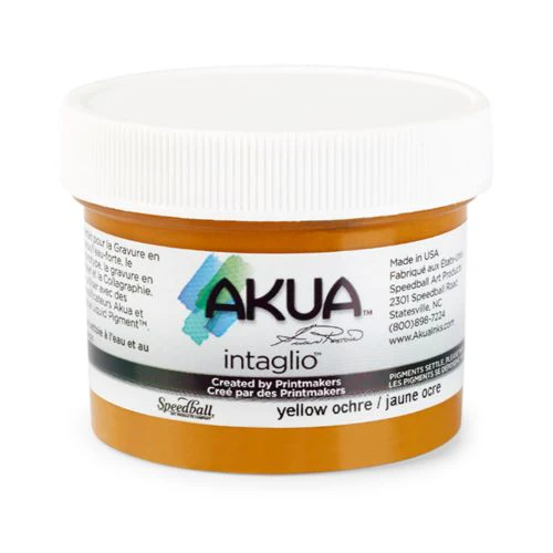 Akua Intaglio Printing Ink Yellow Ochre - Image 5
