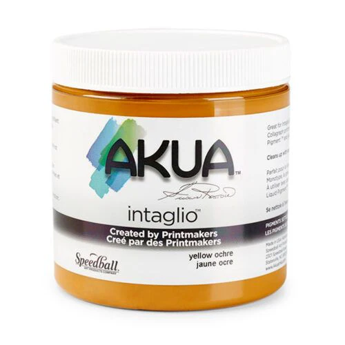 Akua Intaglio Printing Ink Yellow Ochre - Image 6