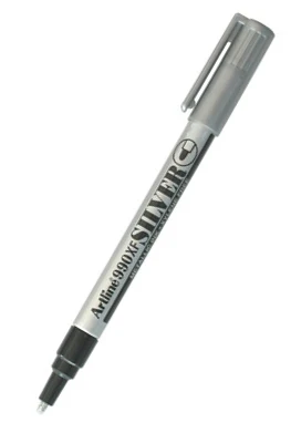 Artline Fine Point Pen Silver - Image 2