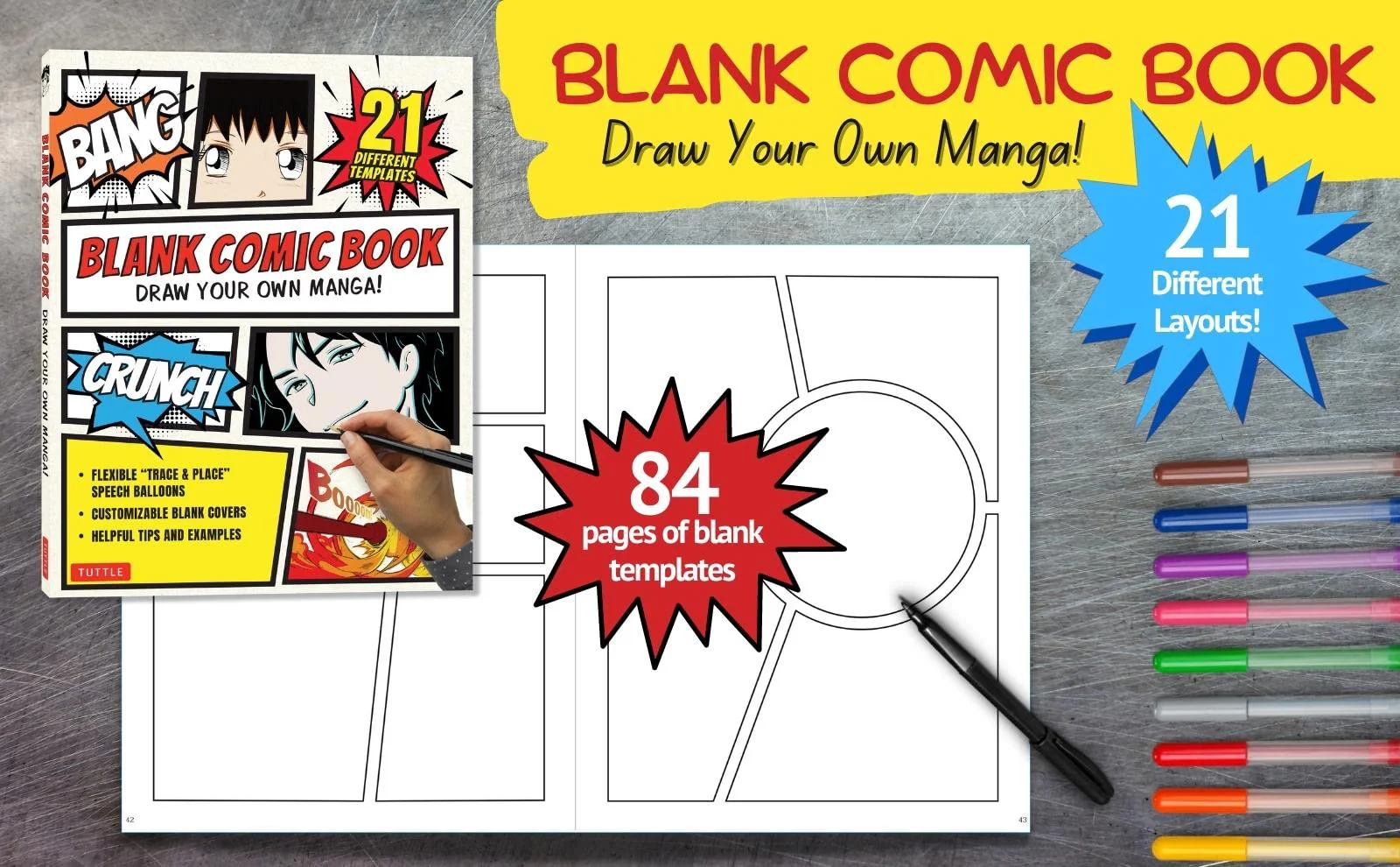 BLANK COMIC BOOK DRAW MANGA - Image 3