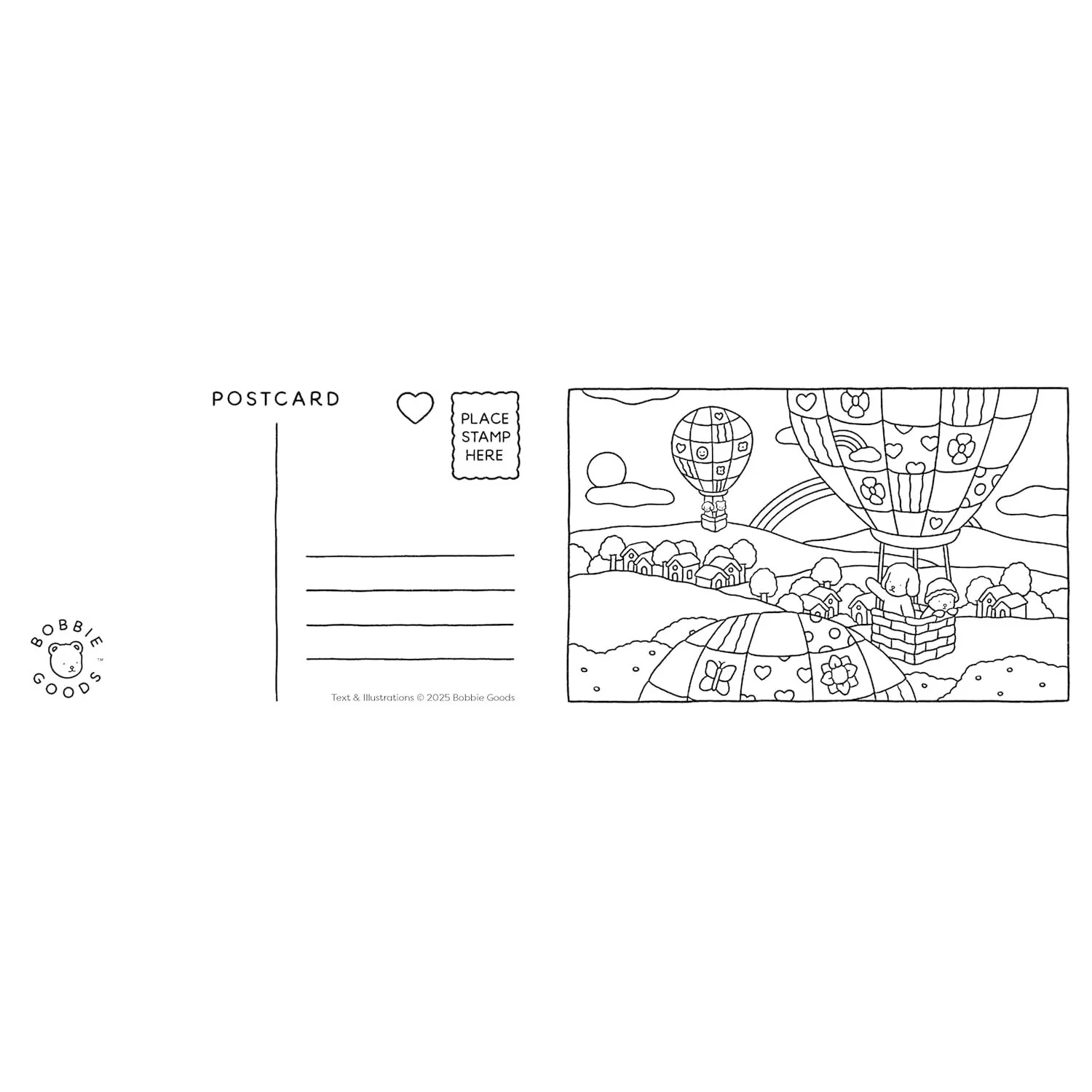 BOBBIE GOODS POSTCARDS COLOURING BOOK - Image 4
