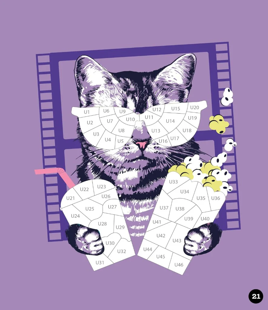 BRAIN GAMES STICKER BY NUMBER CATS - Image 2