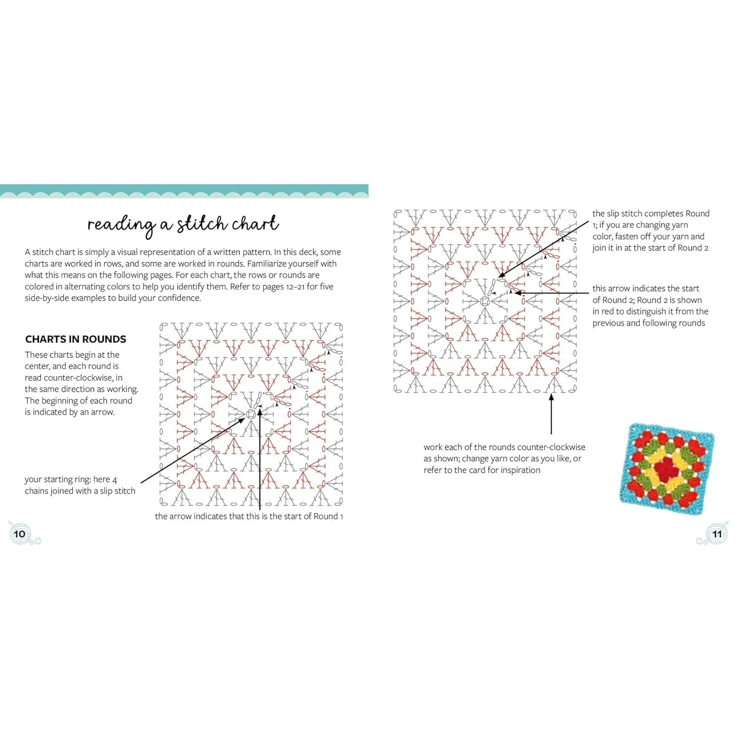 BRIGHT BOLD GRANNY SQUARE CARD DECK - Image 3