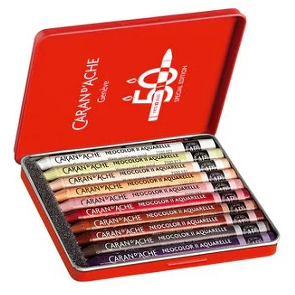 Caran D'Ache Neocolor II Water-Soluble Pastel Portrait 50 Year Edition Set 10 - Image 2