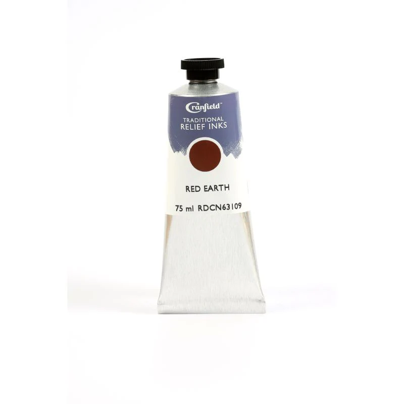 CRANFIELD TRADITIONAL RELIEF PRINTING INK RED EARTH - Image 2