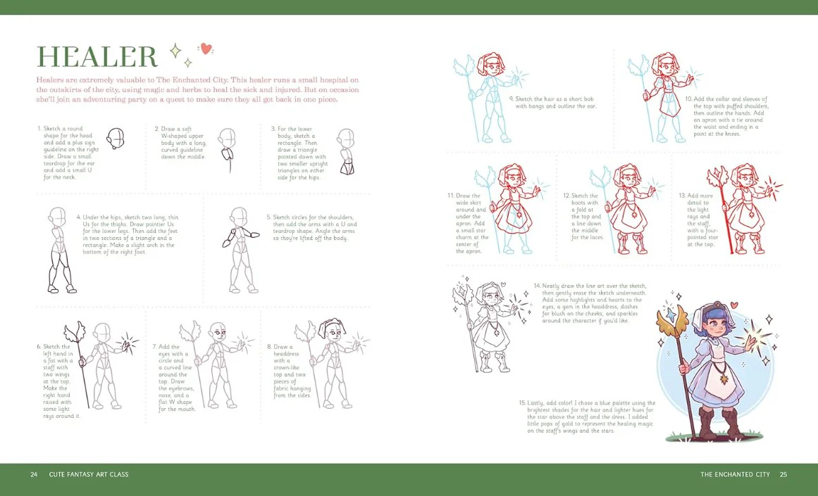 CUTE FANTASY ART CLASS ANIME BESTIES - Image 2