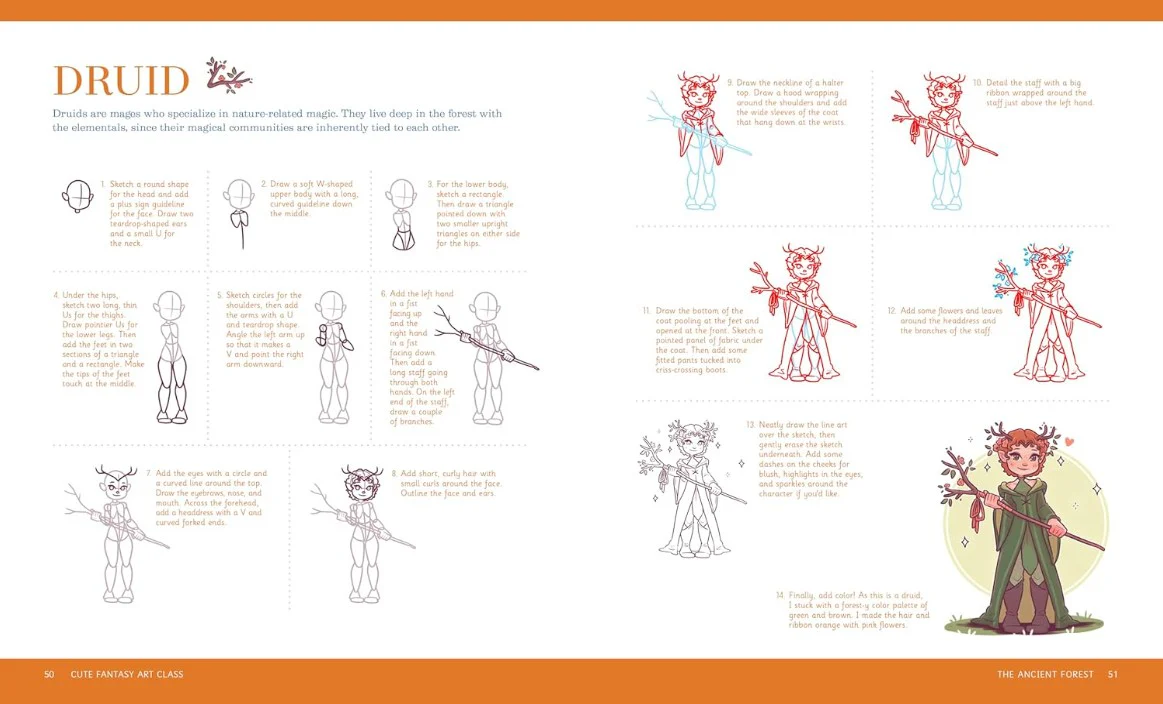 CUTE FANTASY ART CLASS ANIME BESTIES - Image 3