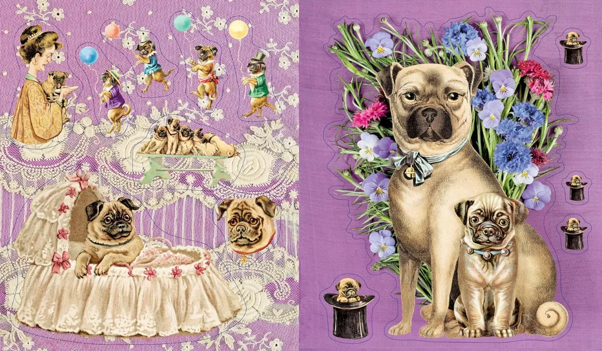 CYNTHIA HARTS 340 VICTORIANA DOGS STICKERS - Image 3
