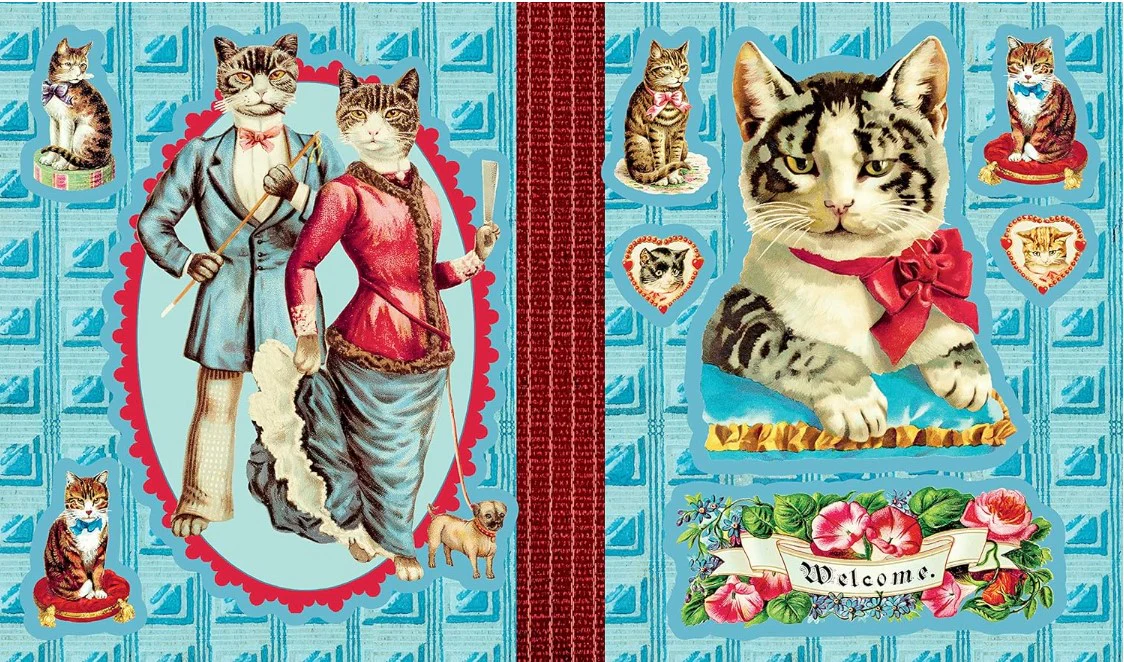 CYNTHIA HARTS VICTORIANA CATS STICKER BOOK - Image 2