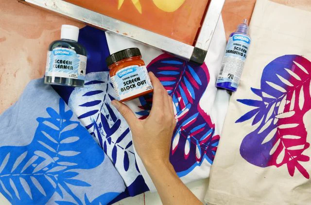 Derivan Screen Printing Medium Silkscreen Liquid Stencil Set - Image 2