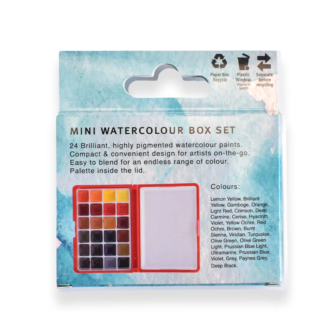 Expression Mini Watercolour Paint Plastic Box Set 24 - Image 3