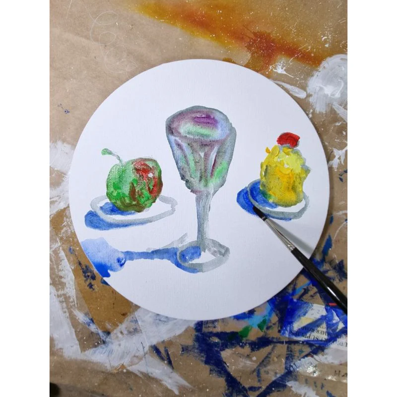 Expression Stretched Canvas Round - Image 8