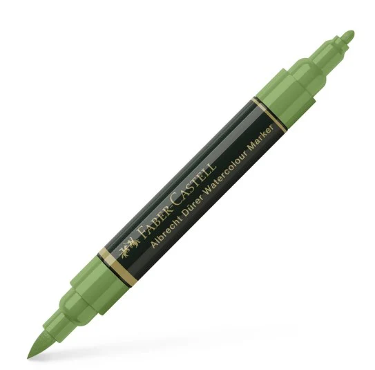 FABER CASTELL ALBRECHT DURER WATERCOLOUR MARKER PERM GREEN OLIVE - Image 2