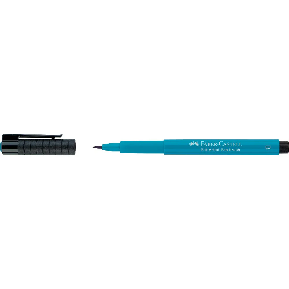 FABER CASTELL PITT ARTIST BRUSH TIP PEN COBALT TURQUOISE - Image 2