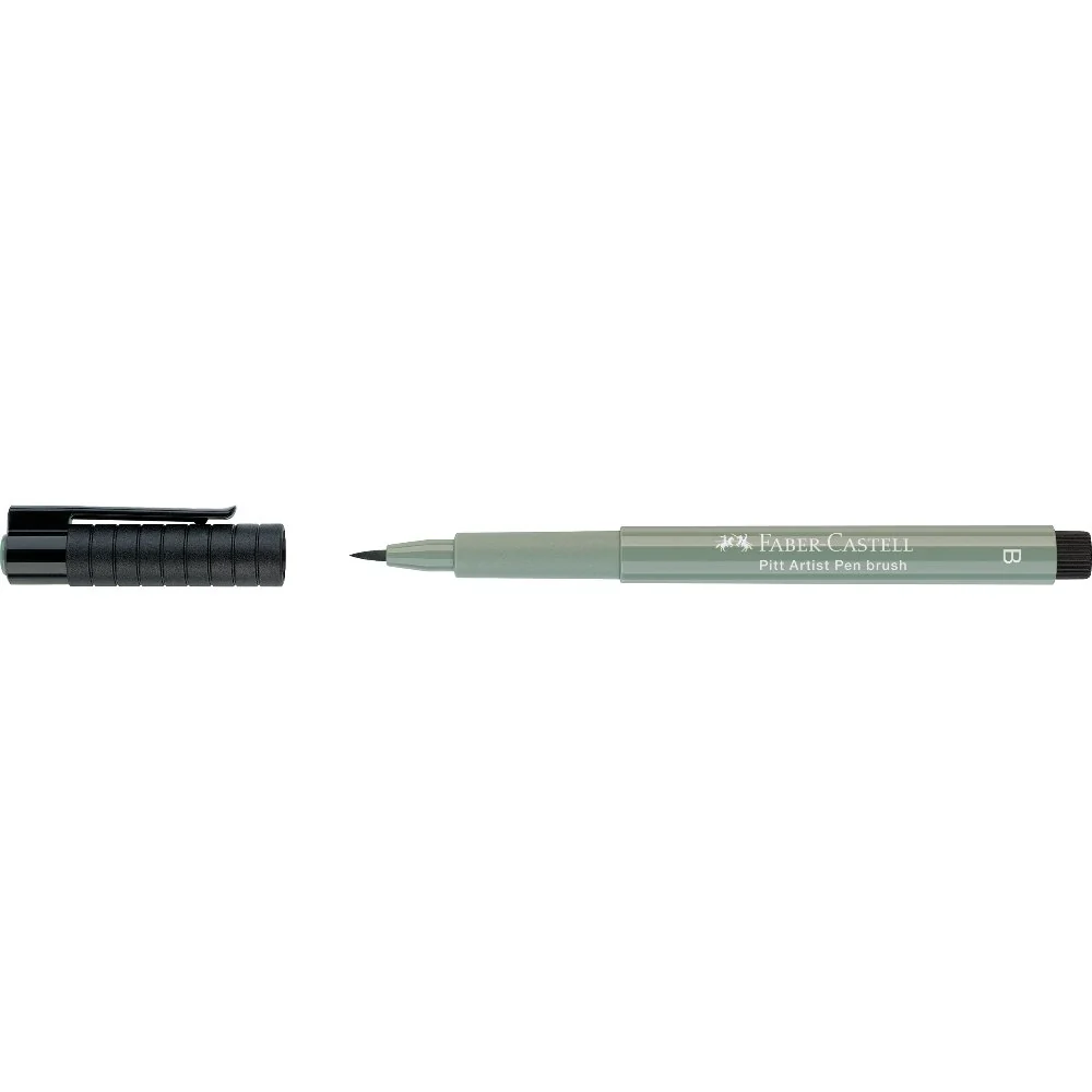FABER CASTELL PITT ARTIST BRUSH TIP PEN EARTH GREEN - Image 2