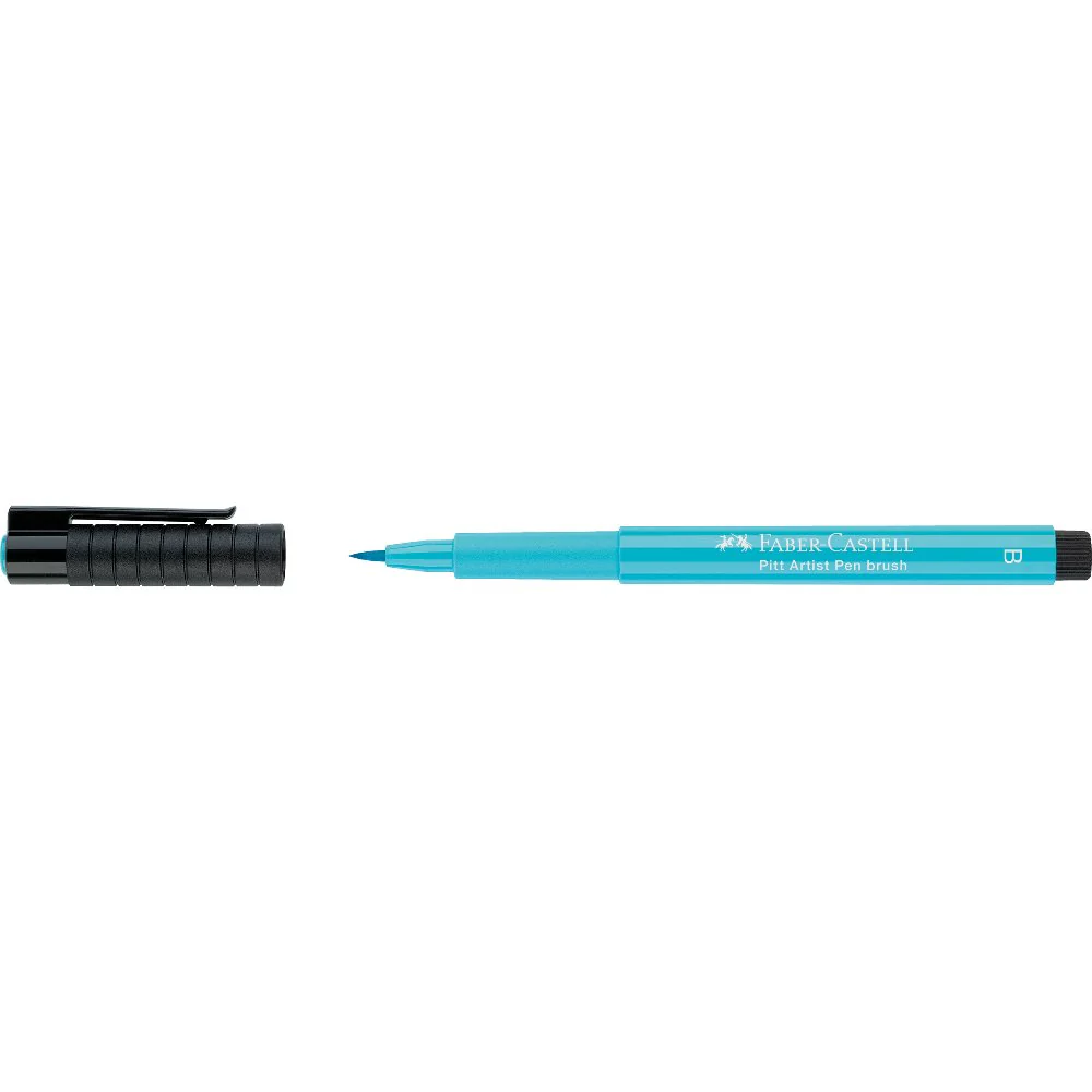FABER CASTELL PITT ARTIST BRUSH TIP PEN LIGHT COBALT TURQUOISE - Image 2