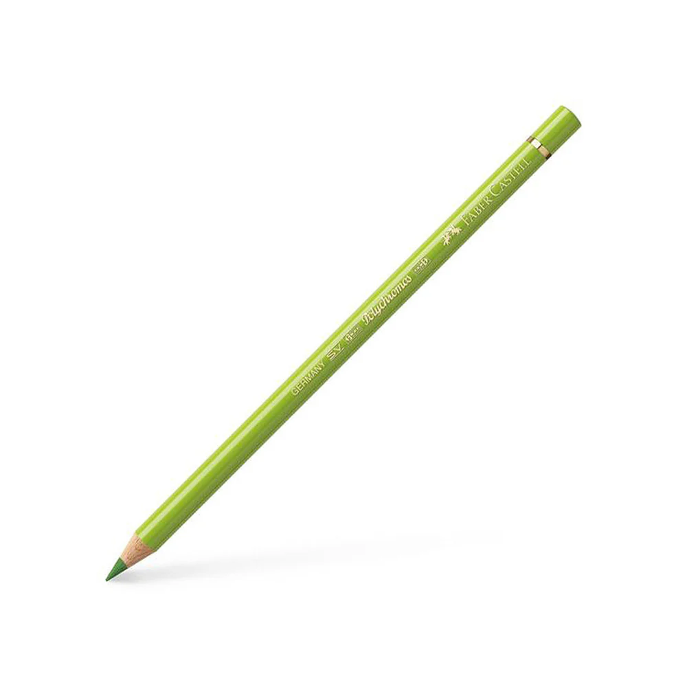 FABER CASTELL POLYCHROMOS COLOURED PENCIL MAY GREEN 170 - Image 2