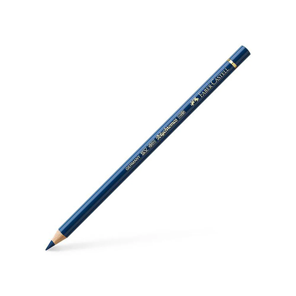FABER CASTELL POLYCHROMOS COLOURED PENCIL PRUSSIAN BLUE 246 - Image 2