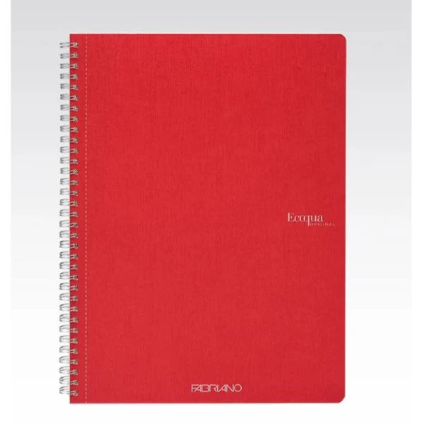Fabriano Ecoqua Spiral Notebook Raspberry Grid - Image 5