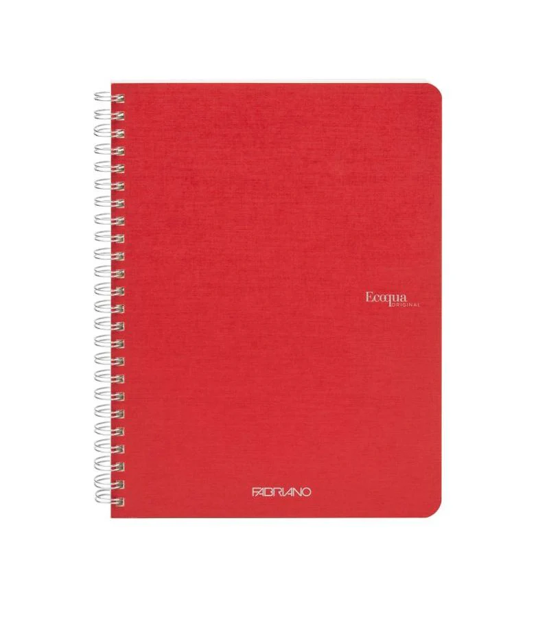 Fabriano Ecoqua Spiral Notebook Raspberry Lined - Image 2