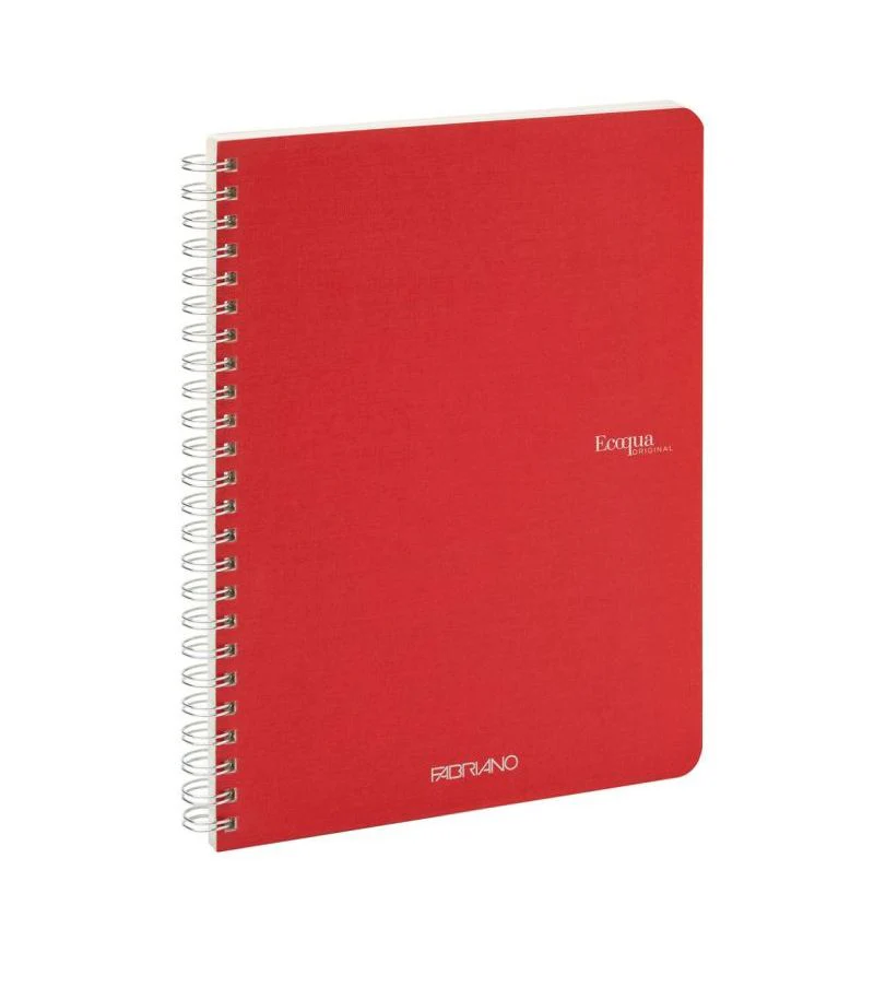Fabriano Ecoqua Spiral Notebook Raspberry Lined - Image 3