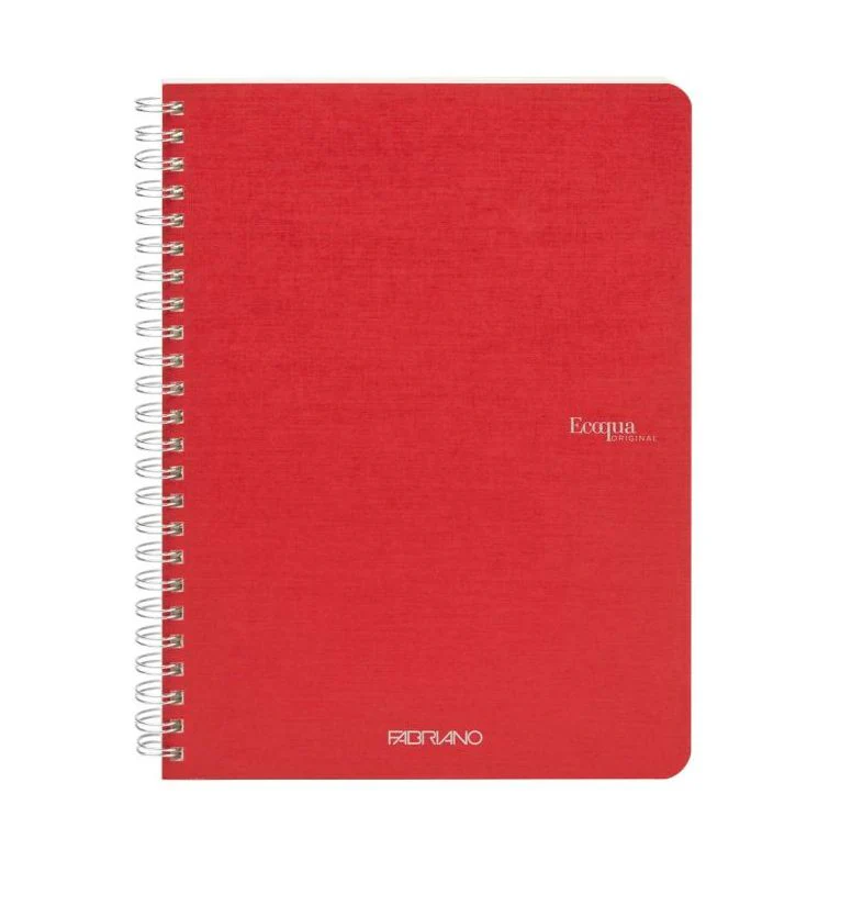 Fabriano Ecoqua Spiral Notebook Raspberry Plain - Image 2