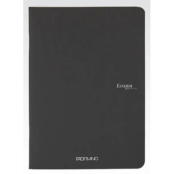 Fabriano Ecoqua Stapled Notebook Black Lined - Image 2