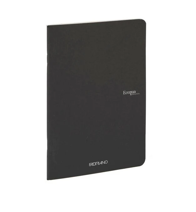 Fabriano Ecoqua Stapled Notebook Black Lined - Image 3