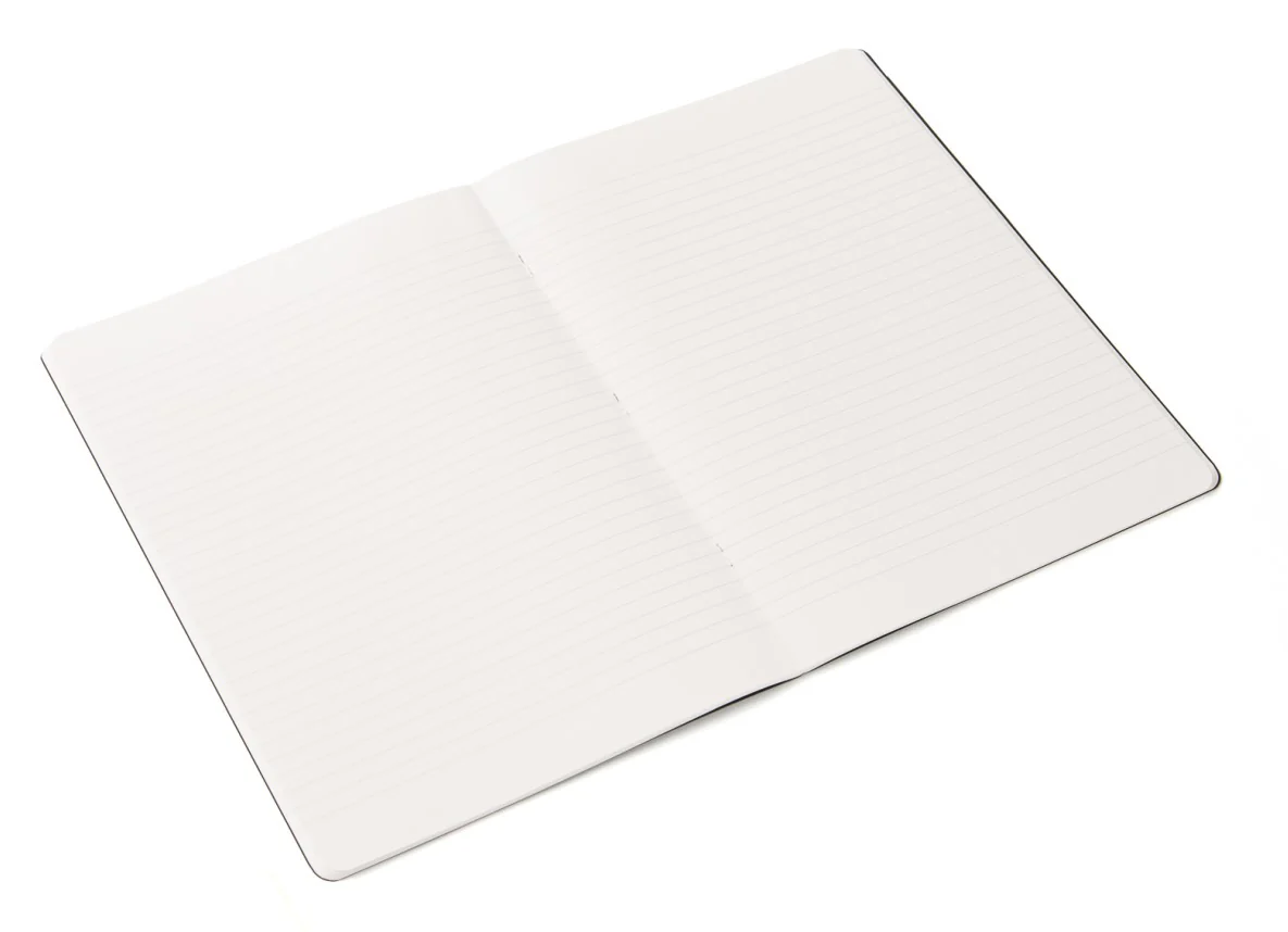 Fabriano Ecoqua Stapled Notebook Black Lined - Image 5