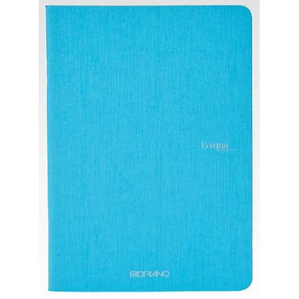 Fabriano Ecoqua Stapled Notebook Turquoise Grid - Image 2