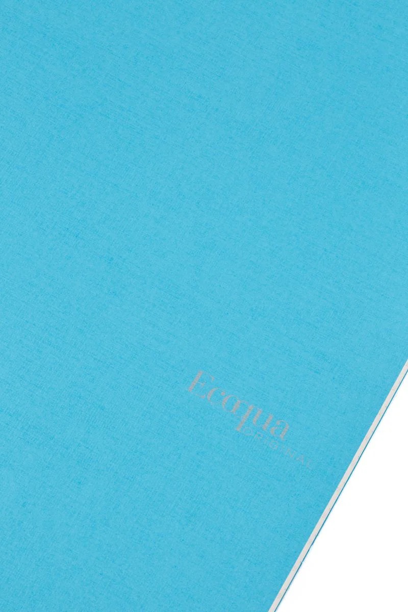 Fabriano Ecoqua Stapled Notebook Turquoise Plain - Image 3