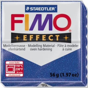 Fimo Effect Modelling Clay Glitter Blue - Image 2