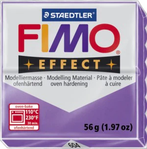 Fimo Effect Modelling Clay Translucent Purple - Image 2