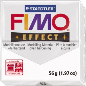 Fimo Effect Modelling Clay Translucent White - Image 2