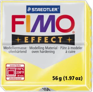 Fimo Effect Modelling Clay Translucent Yellow - Image 2