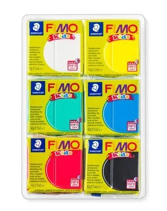 Fimo Kids Modelling Clay Colour Basic Set 6 - Image 2