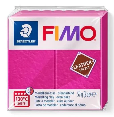 Fimo Leather Effect Modelling Clay Berry - Image 2