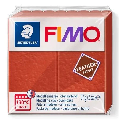Fimo Leather Effect Modelling Clay Rust - Image 2