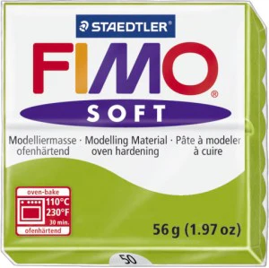 Fimo Soft Block Modelling Clay Apple Green - Image 2