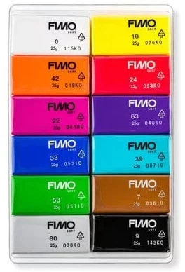 Fimo Soft Block Modelling Clay Basic Set 12 - Image 2