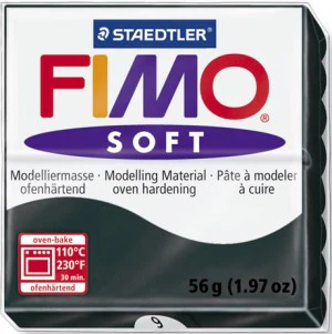 Fimo Soft Block Modelling Clay Black - Image 2