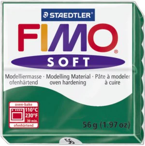 Fimo Soft Block Modelling Clay Emerald - Image 2