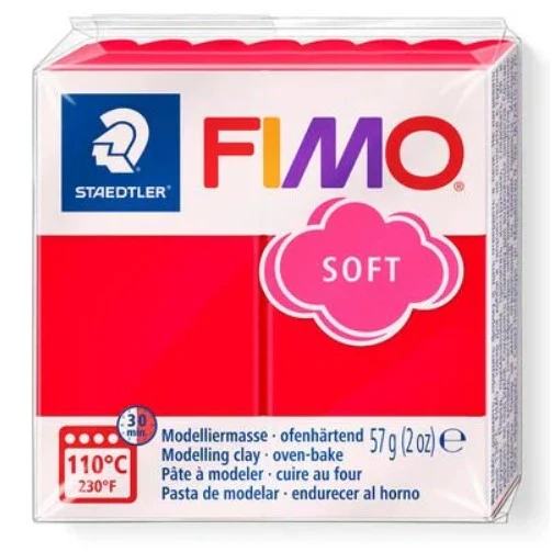 Fimo Soft Block Modelling Clay Indian Red - Image 2