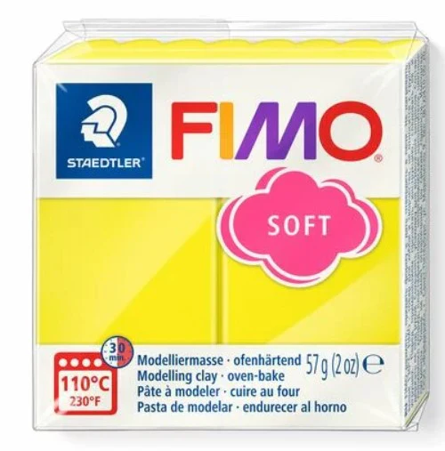 Fimo Soft Block Modelling Clay Lemon - Image 2