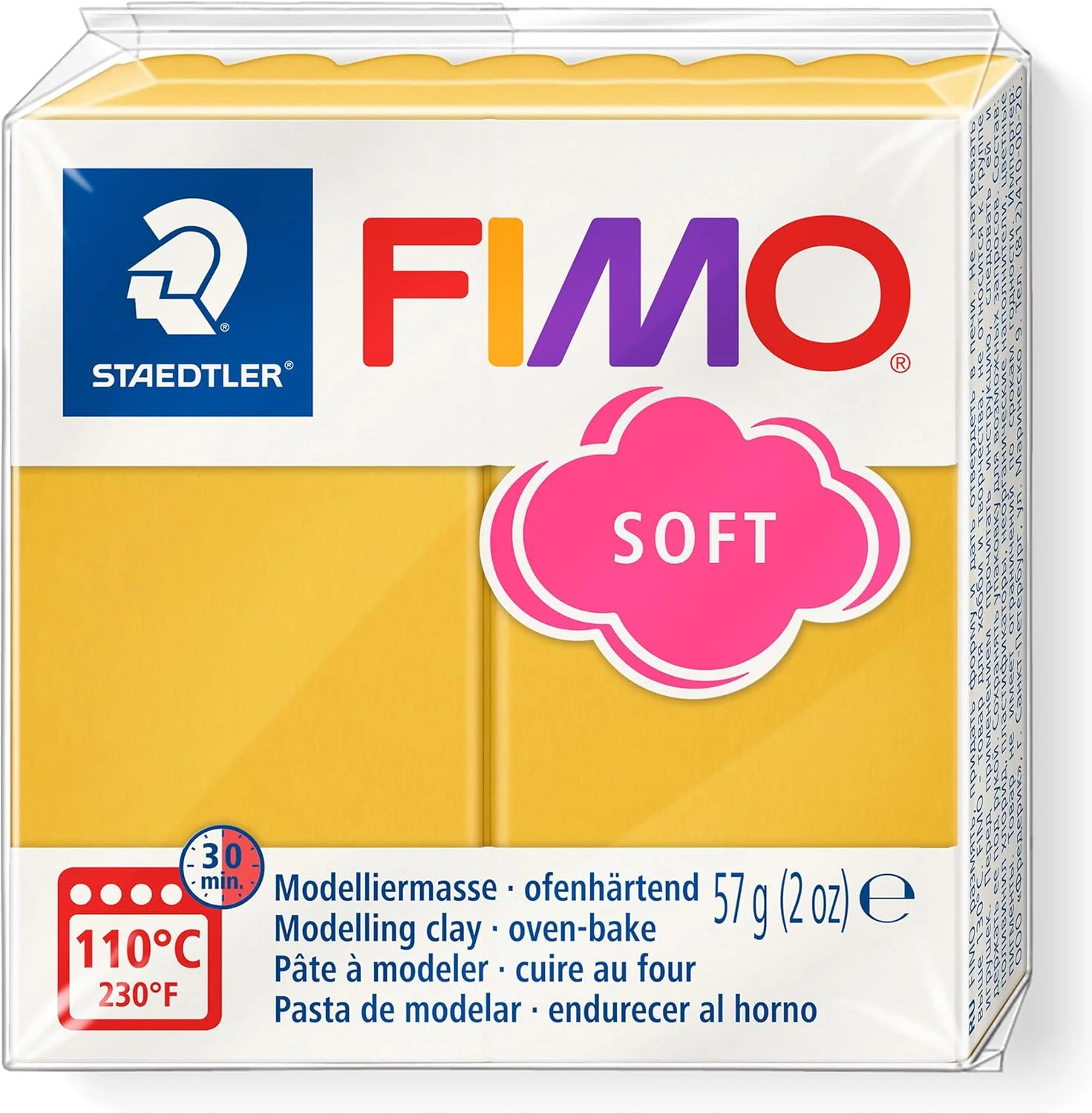 FIMO SOFT BLOCK MODELLING CLAY MANGO CARAMEL - Image 2