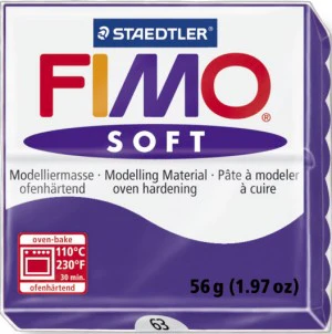 Fimo Soft Block Modelling Clay Plum - Image 2