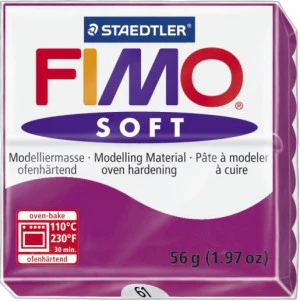 Fimo Soft Block Modelling Clay Purple - Image 2
