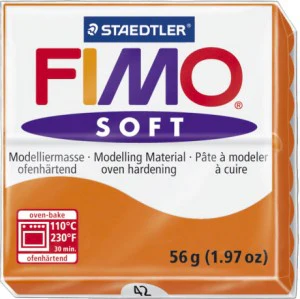Fimo Soft Block Modelling Clay Tangerine - Image 2