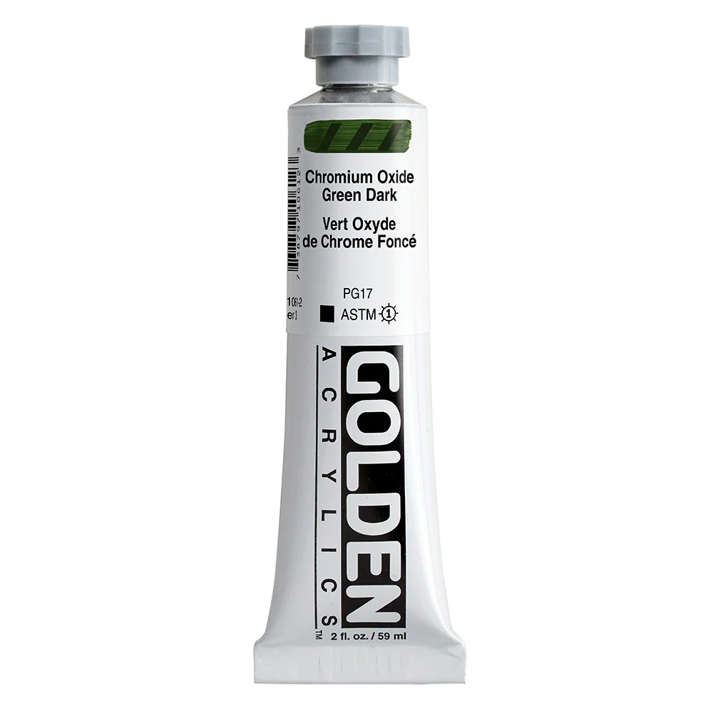 Golden Heavy Body Acrylic Paint Chromium Oxide Green Dark - Image 2